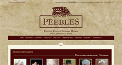 Desktop Screenshot of peeblesfuneralhome.com