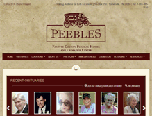 Tablet Screenshot of peeblesfuneralhome.com